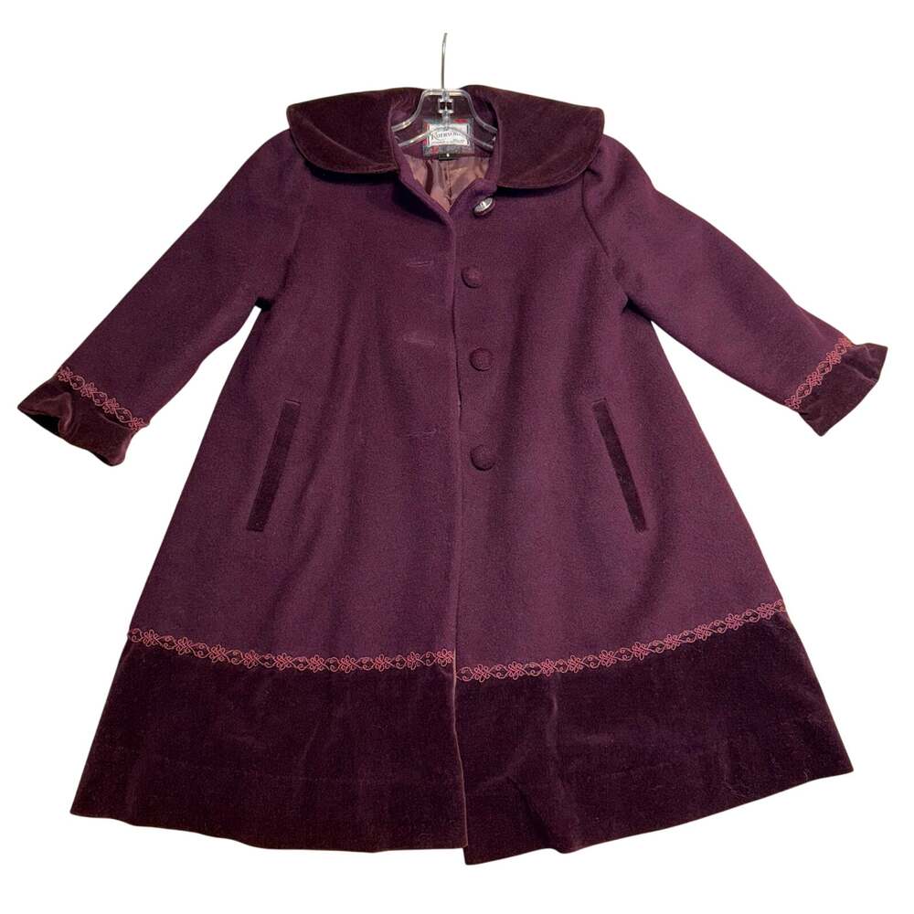 Rothschild wool purple coat - Vintage - size 5